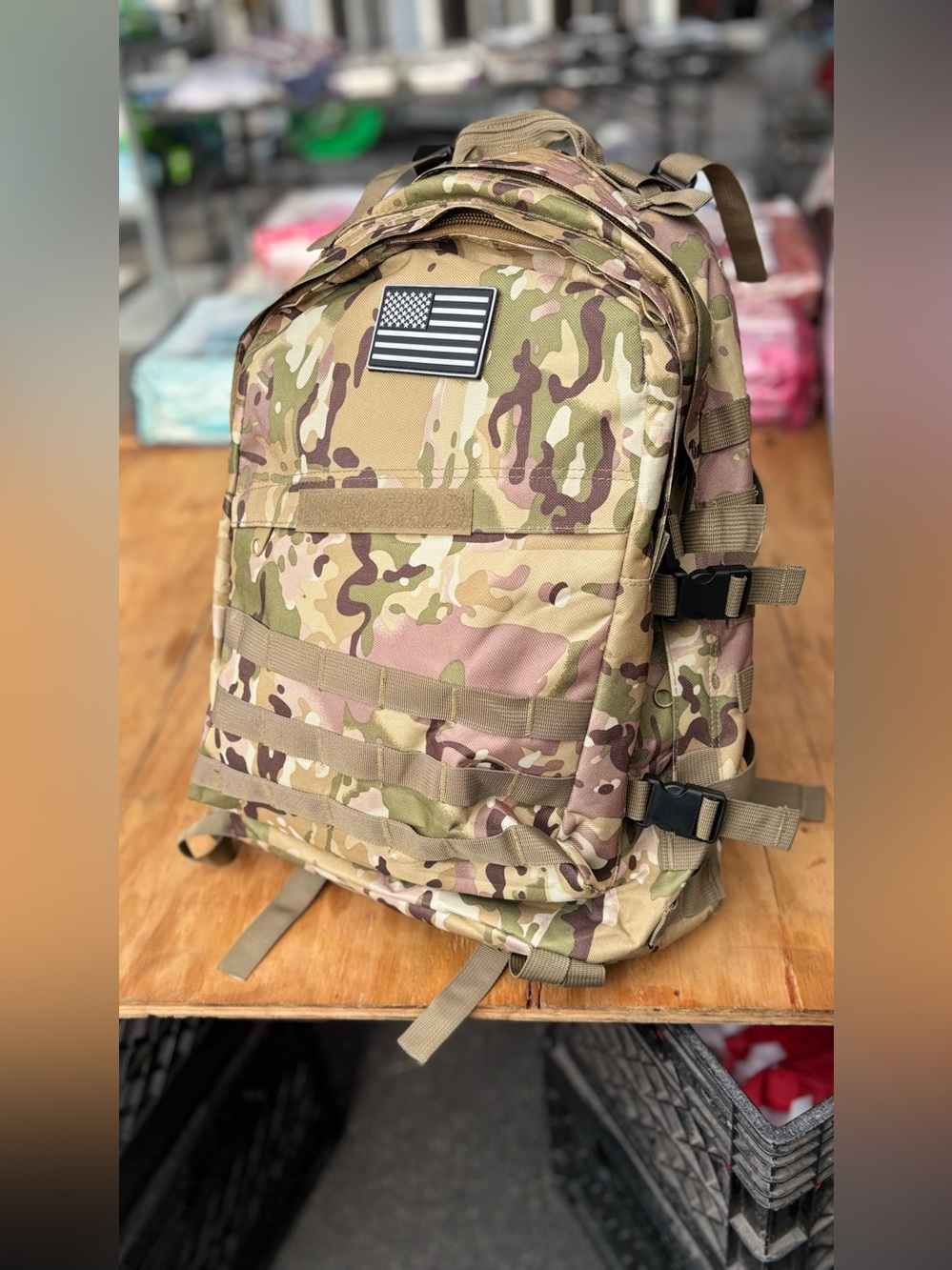 Camouflage Tactical Backpack - Desert Camo Military Style